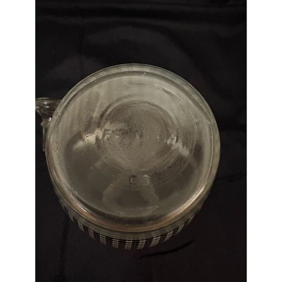 Vintage Luminarc Decanter With Stopper Black & White Check Pattern 7.25” tall - Picture 7 of 8